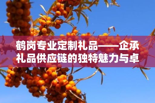 鹤岗专业定制礼品——企承礼品供应链的独特魅力与卓越服务