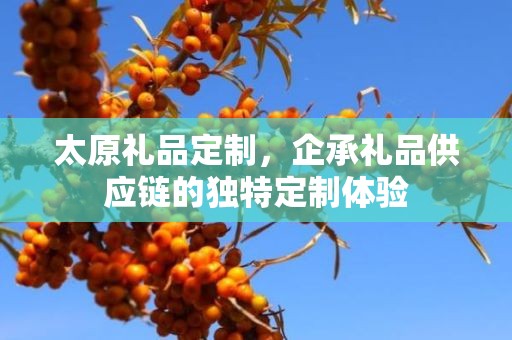 太原礼品定制，企承礼品供应链的独特定制体验